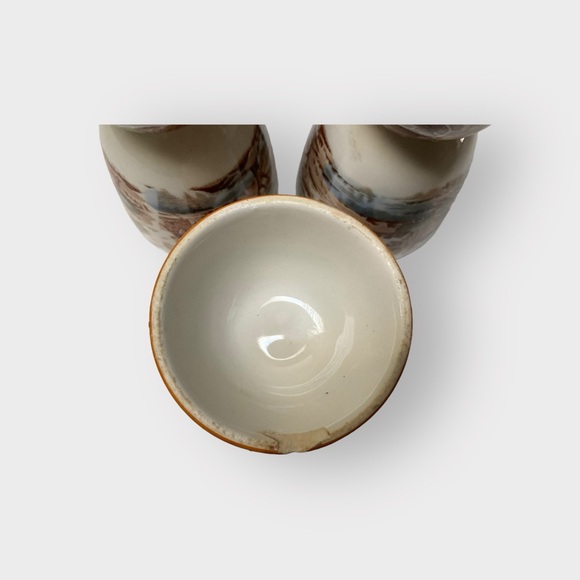 Set of 6 Johnson Brothers Double Egg Cup Transferware Vintage! - Picture 8 of 9